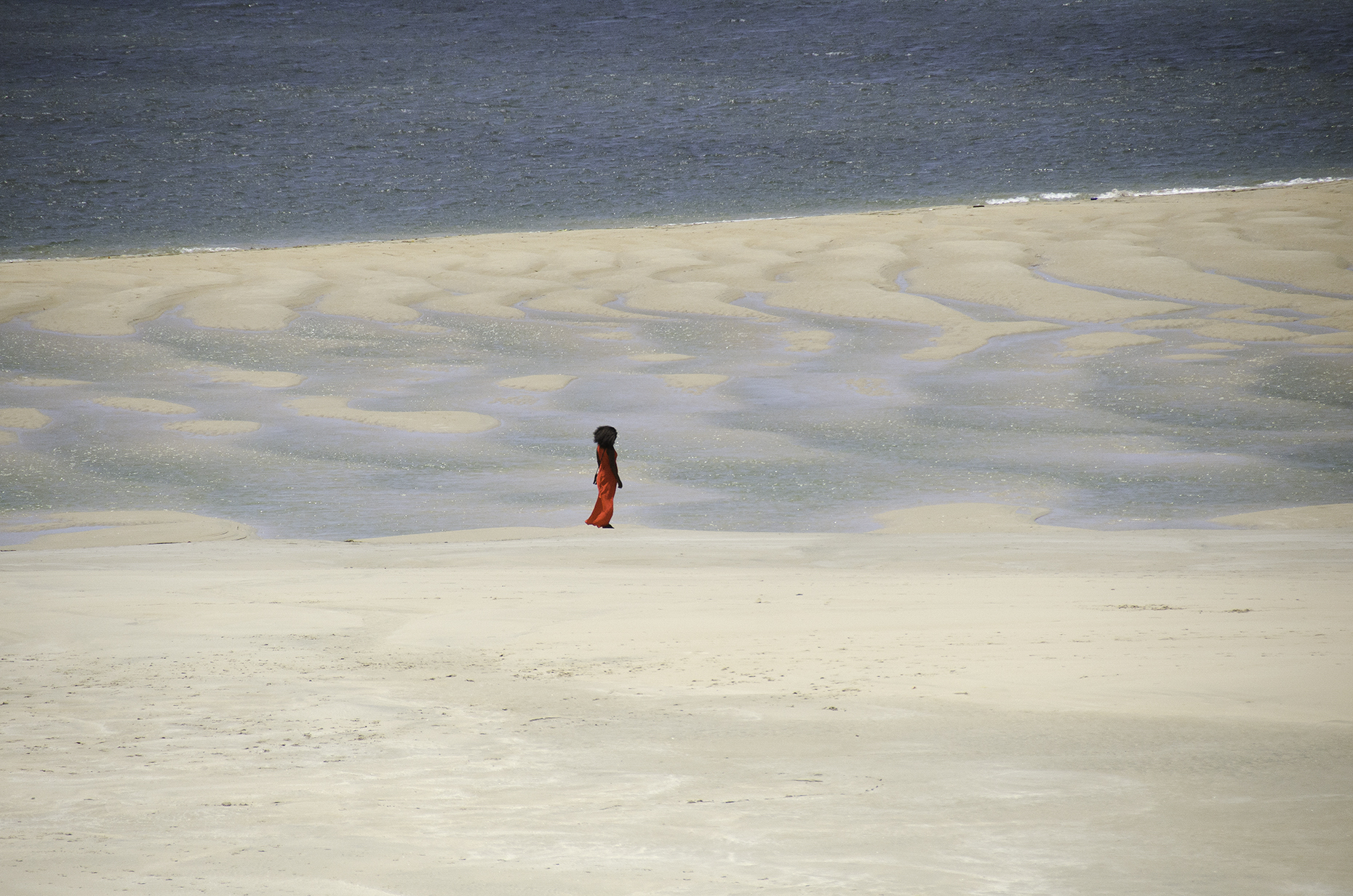Lady in Red- Lamu Island, Kenya