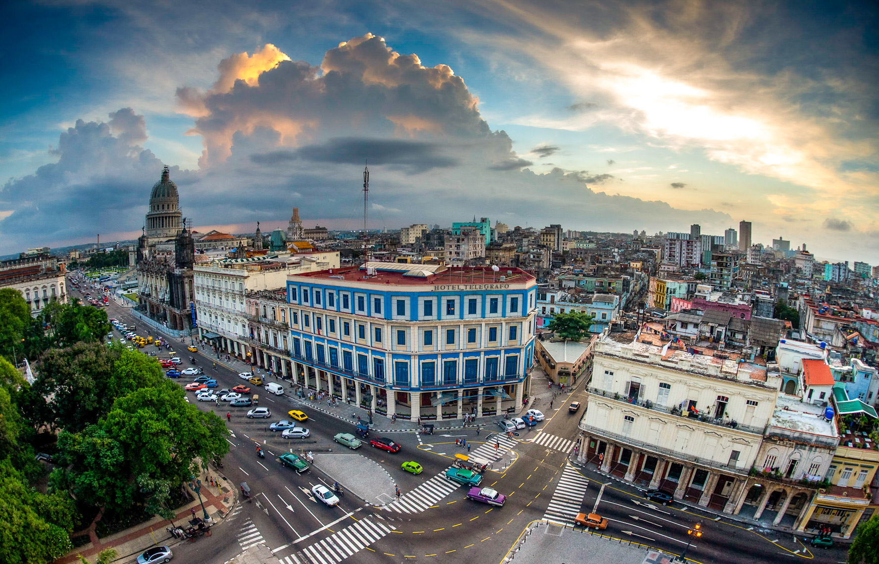 TP_1-110.  Aerial view of downtown Havana, Cuba