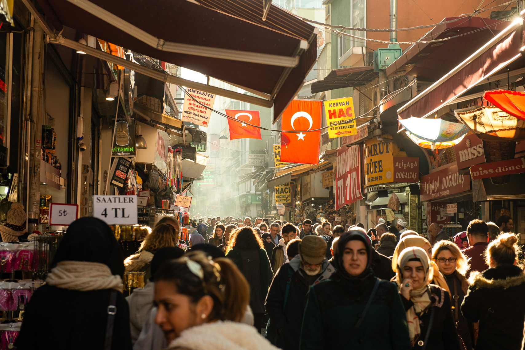 Vibrant Street in Istanbul