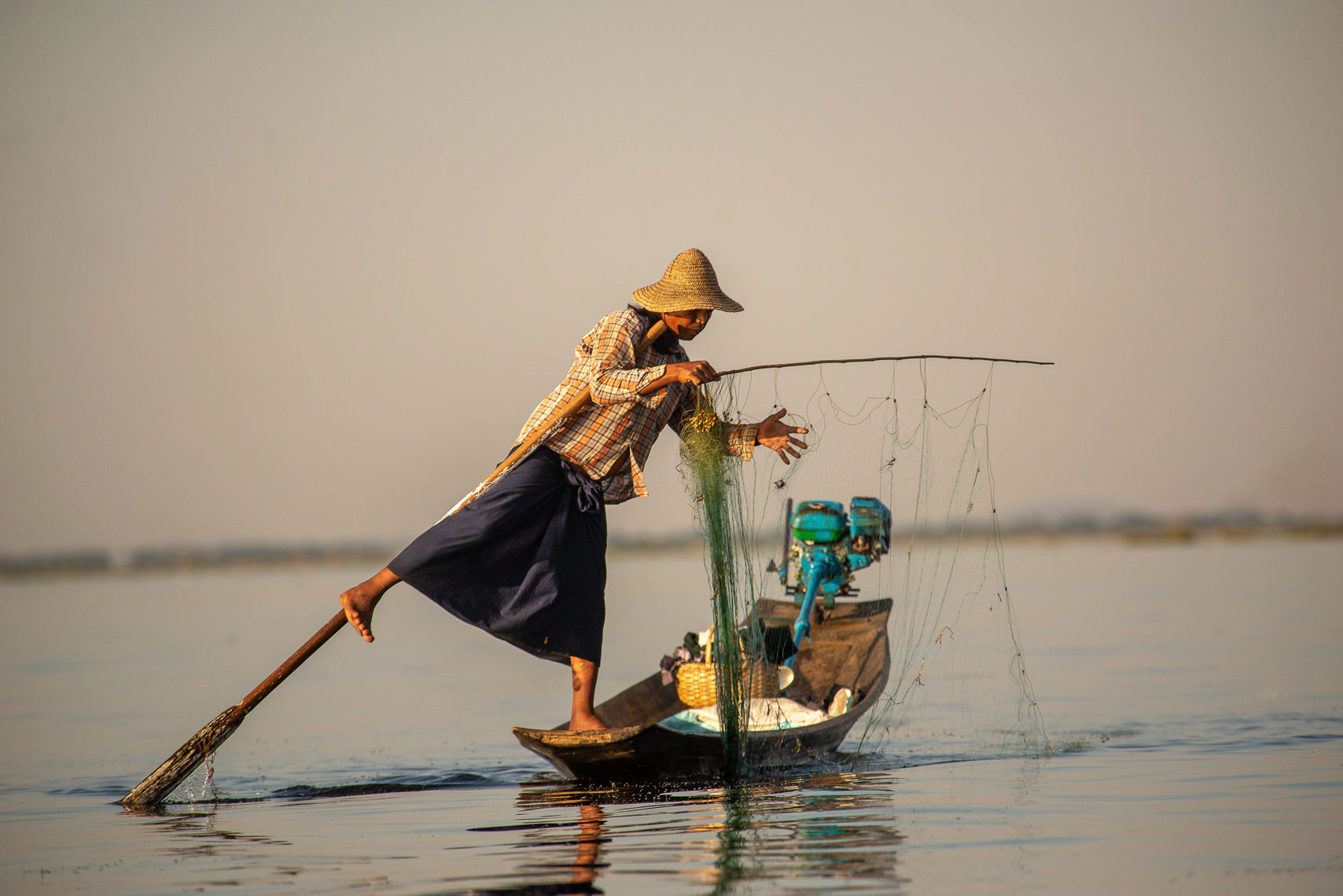 One Leg Rower-Inlay Lake, Myanmar